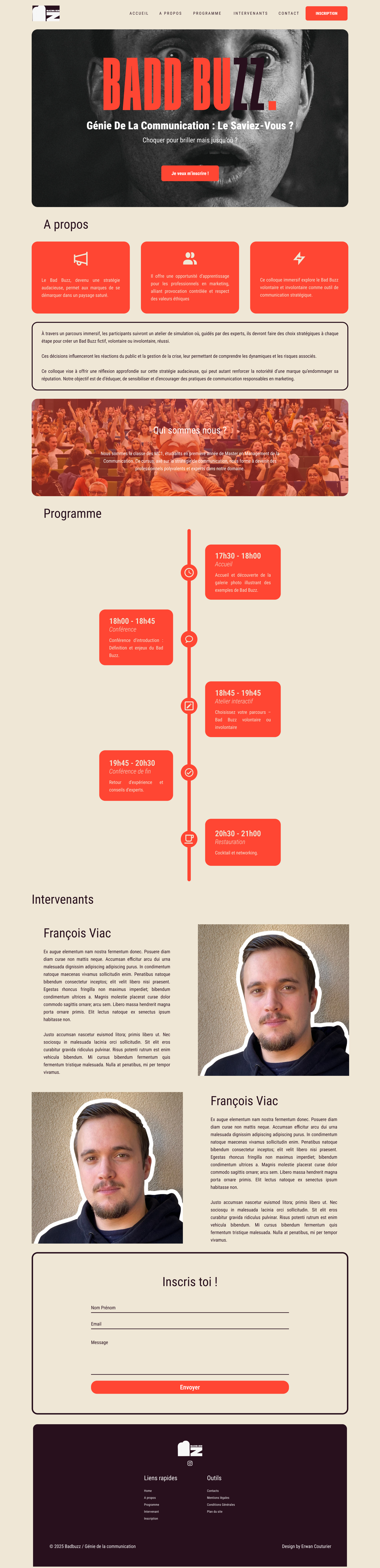 Aperçu du site colloque-iscpa.fr