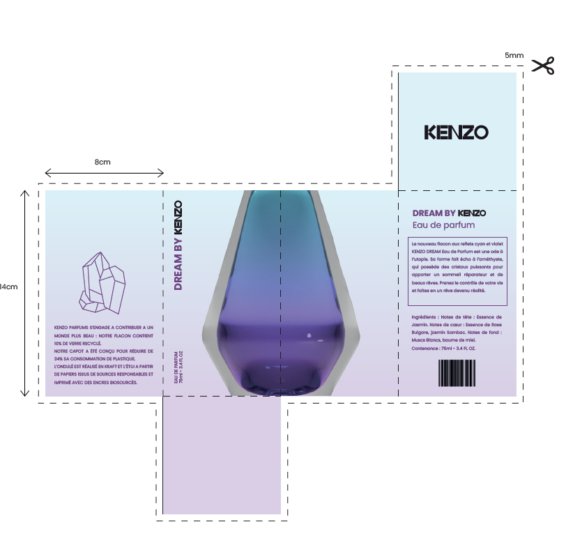Packaging de la boite du parfum